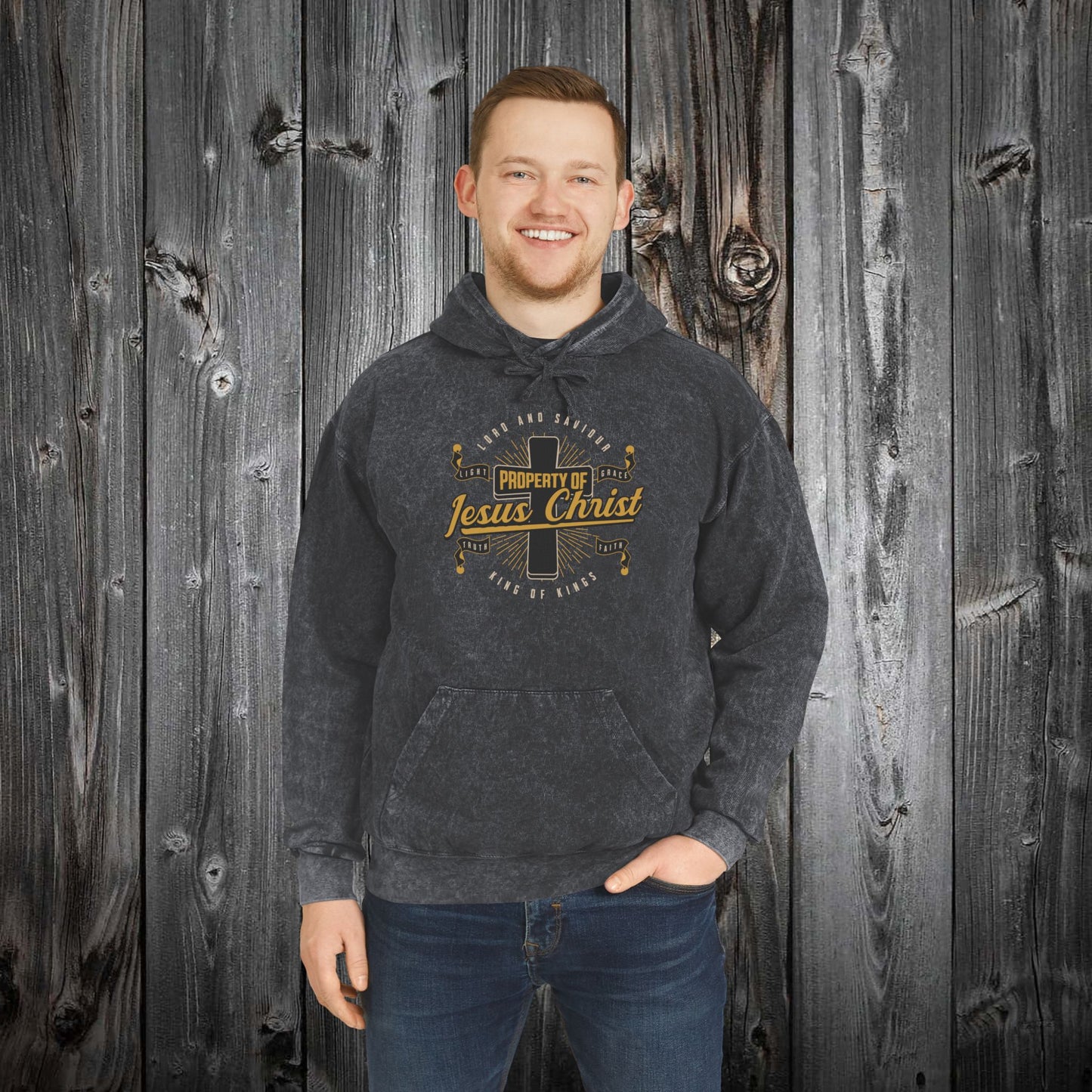 Christian Mineral Wash Hoodie